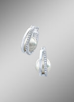 Creoolse klapoorbellen met echte zoetwaterparels 