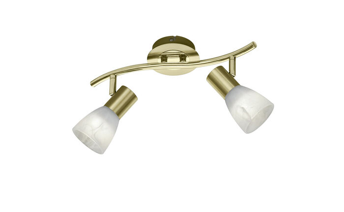 Plafondlamp van mat metaal MESSING
