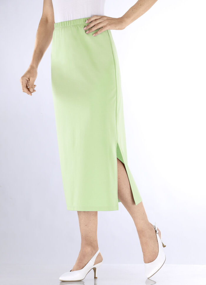 Rok in een slanke snit PISTACHE