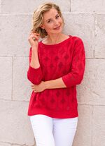 Trui met diamantmotief 