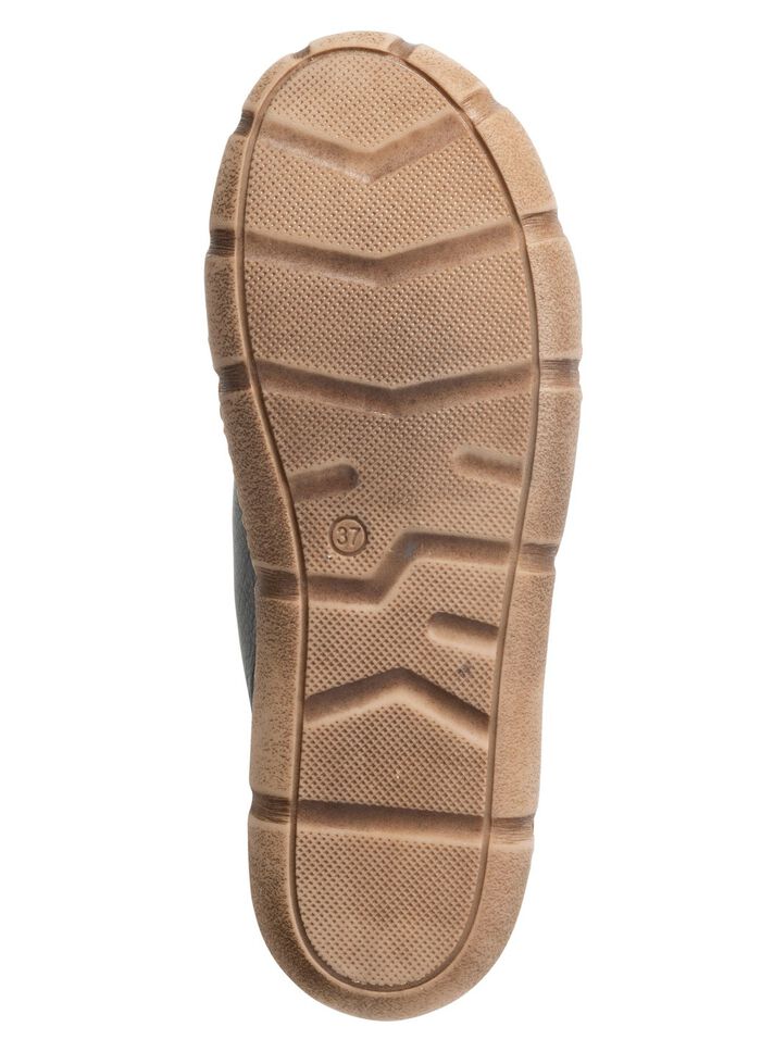 Veterlaarsje Andrea Conti met geruite textielboord ZWARTBRUIN