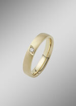 Gesatineerde gouden trouwring 