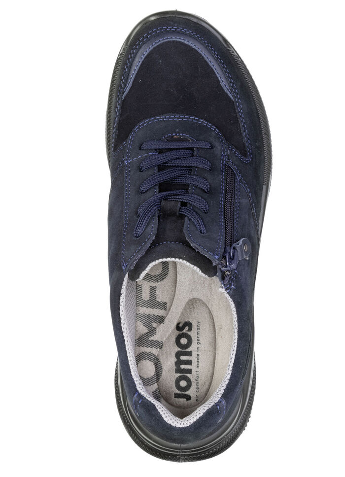 Trendy dames veterschoenen, breedte K, met uitneembaar voetbed DUNKELBLAU
