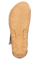 Gemini sandaal van deels gekleurd rundnappaleer COGNAC