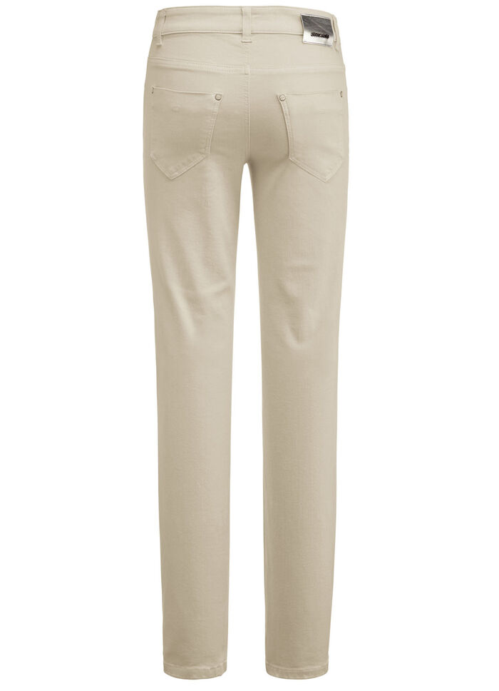 Magische jeans in 5-pocket-stijl BEIGE