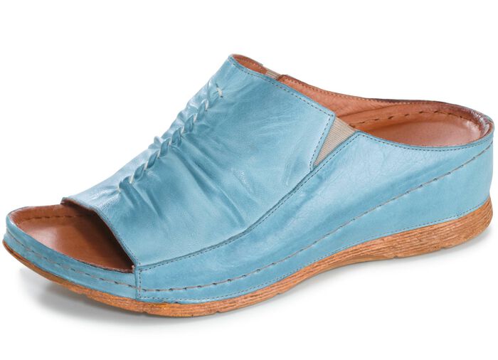 Gemini muiltjes met elastische zijkanten LICHTBLAUW