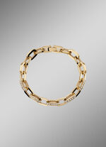 Vergulde roestvrijstalen armband met kristallen 