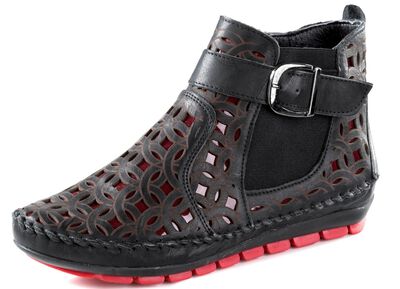 Gemini, zomerlaarzen voor dames, breedte G, met uitneembaar voetbed 