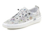 ELENA EDEN sneakers met decoratieve perforatie IJSGRIJS-KLEURRIJK