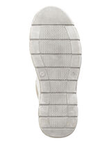 Gemini veterlaarsje van zacht rundnappaleer WIT-TAUPE