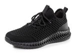 Veterschoenen van gestructureerd textielmateriaal SCHWARZ