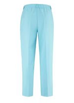 Broek met elastische tailleband aan de achterkant TURQUOISE