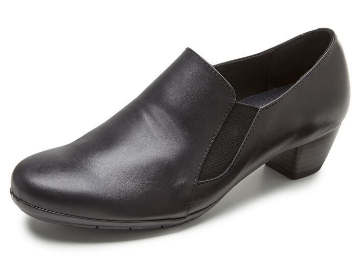 ELENA EDEN, elegante dames trotteur, breedte G, met uitneembaar voetbed ZWART