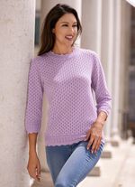 Trui met opengewerkt design 