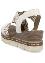 Remonte sandalen met gevlochten details HELLBEIGE-SAND