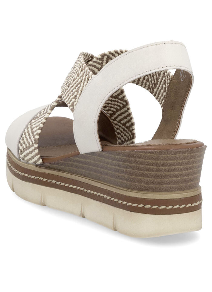 Remonte sandalen met gevlochten details HELLBEIGE-SAND