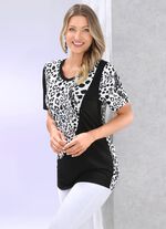 Bijzonder shirt in een mix van patronen 