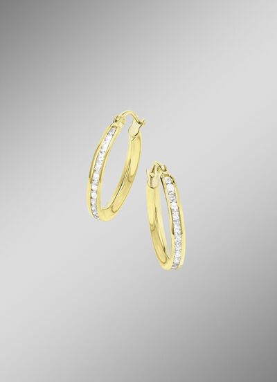 Oorringen zilver 925/- 