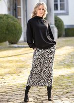 Sweatshirt met opstaande kraag 