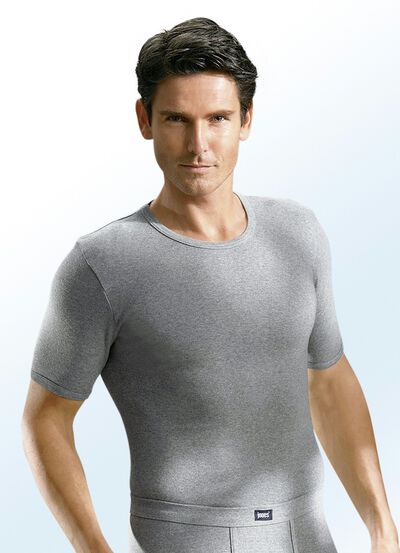 Set van vier ondershirts, van fijne rib 