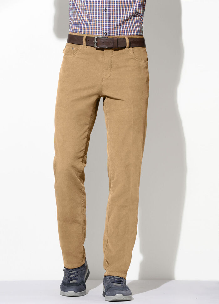 "Francesco Botti" corduroy broek in 4 kleuren BEIGE