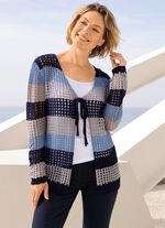 Cardigan met een edele, subtiele glans 