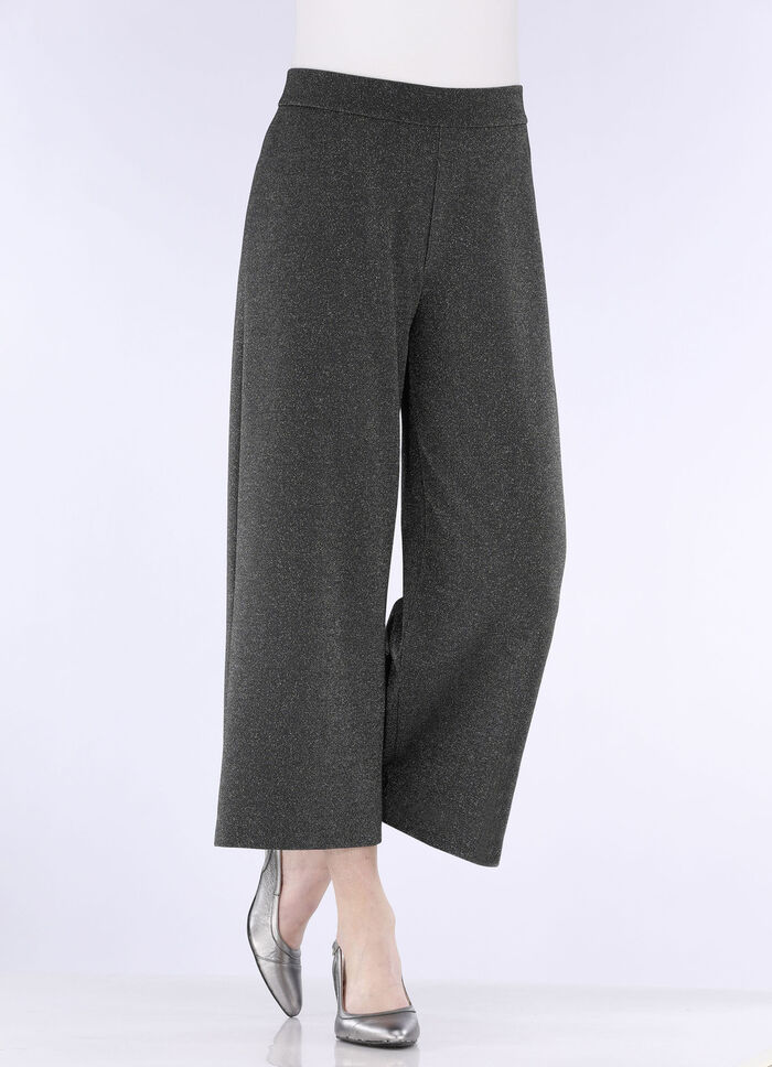 Culottes in pull-on stijl SCHWARZ-SILBERFARBEN