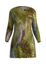 Lang shirt met boothals 