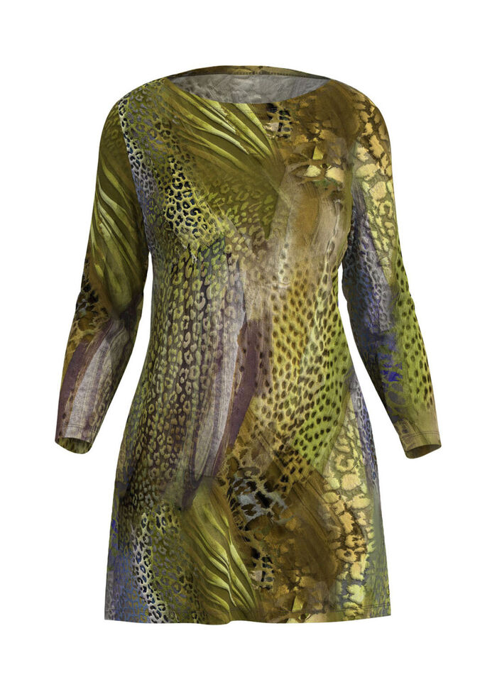 Lang shirt met boothals 
