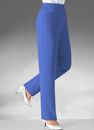 Broek met naar voren geplaatste zijnaad in 8 kleuren 