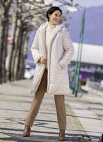Omkeerbare korte jas in een oversized look 