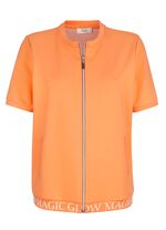 Sweatjack met geribbelde manchetten 