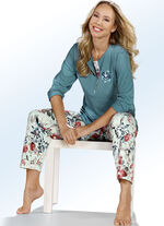 Set van twee pyjama's met knoopsluiting en lange mouwen 