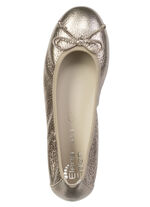 ELENA EDEN, chique damesballerina's, breedte G, met uitneembaar voetbed ANTIKGOLD