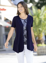 Charmant overhemd met jasje-look 