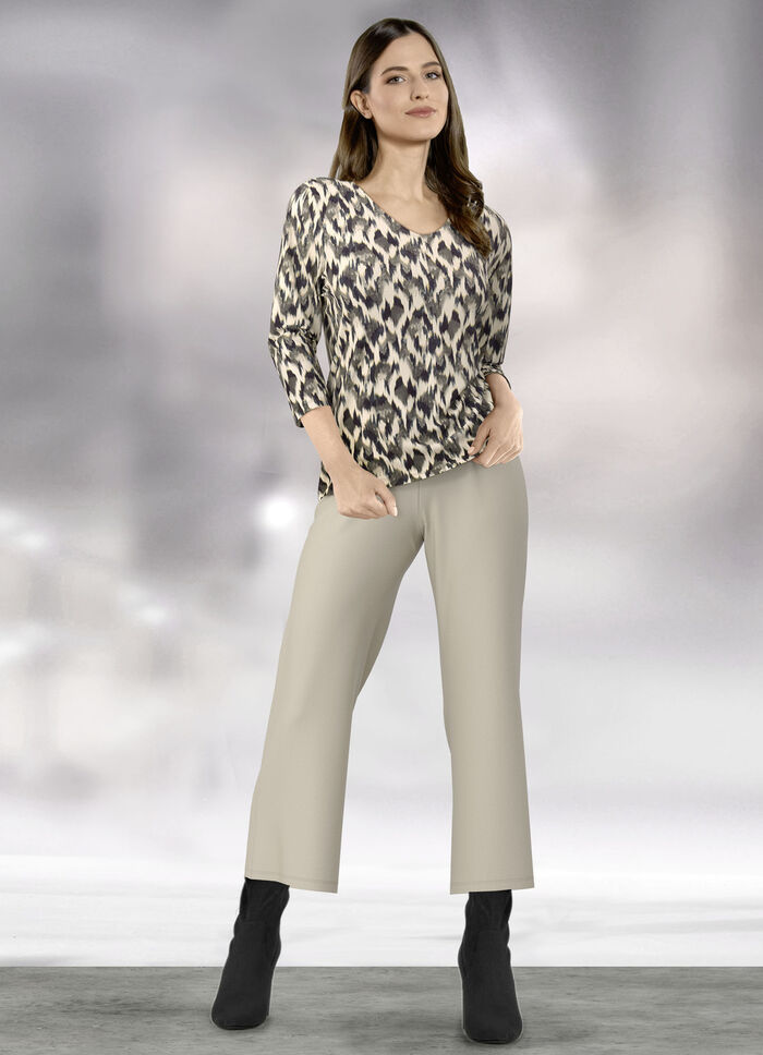 Shirt met schitterende all-over print 