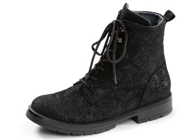 Waldl&auml;ufer, comfortabele dames enkellaarsjes, breedte G, met uitneembaar voetbed 