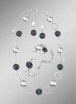 Sieradenset, 3-delig, met kristalstenen 