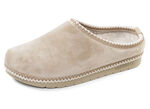 Laurina, klassieke damespantoffels, breedte G, met patroonrand BEIGE