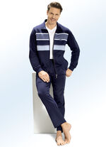 Loungewear met strependesign 