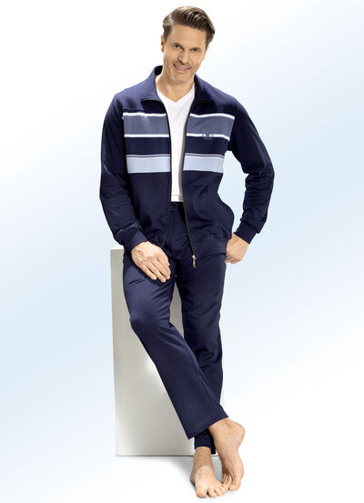 Loungewear met strependesign 