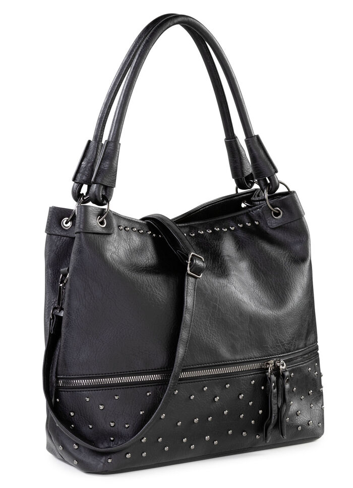Tas met trendy decoratieve klinknagels SCHWARZ