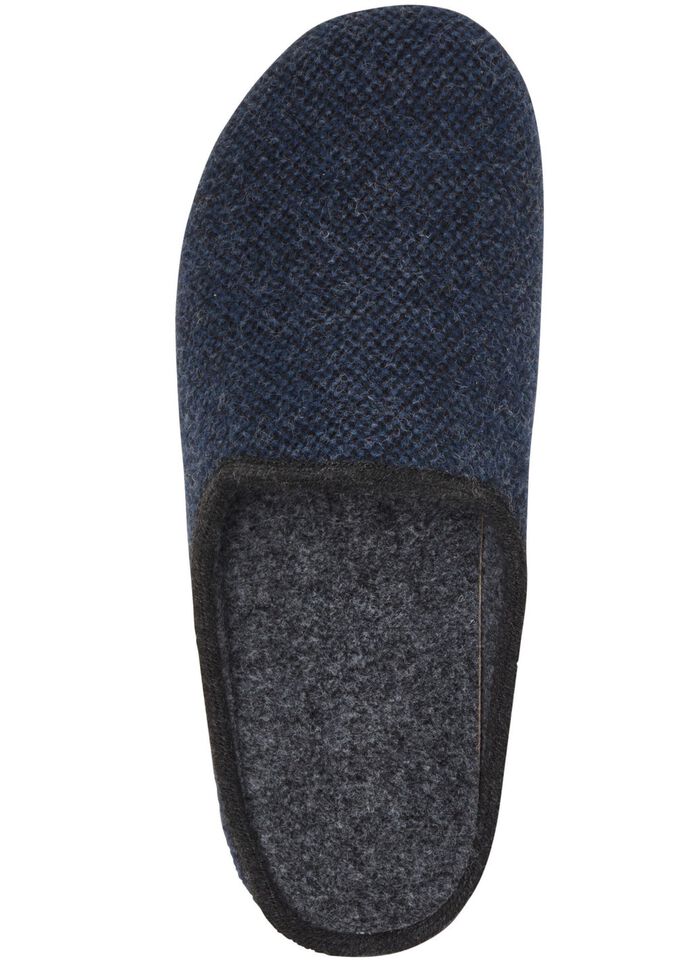 Pantoffels van textiel met een subtiel patroon MARINE