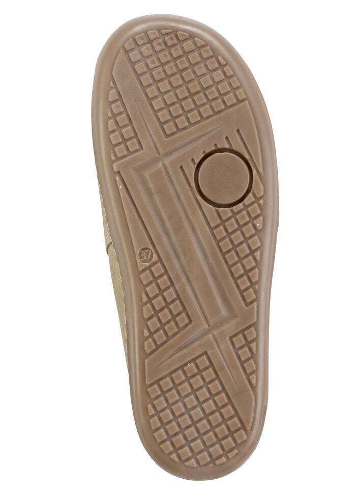 ELENA EDEN suède klomp BEIGE