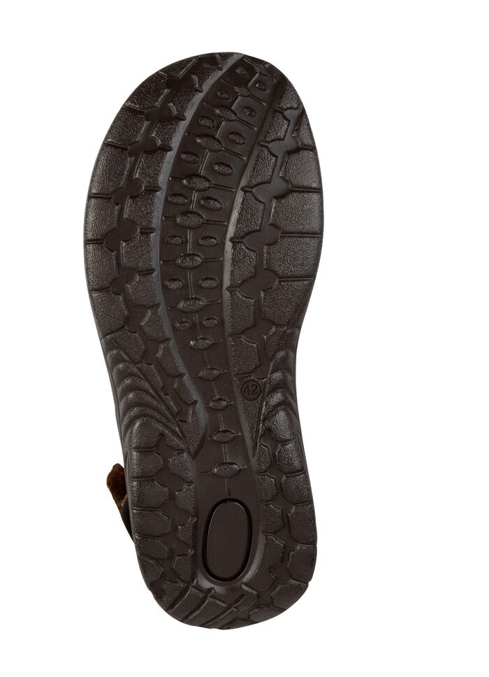 GINO GALANTE, comfortabele heren trekkingsandalen, gemaakt van leer BRUIN