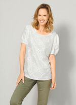 Combisterke slip-on blouse ECRU