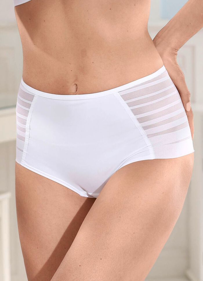 Miss Mary slip met semi-transparante inzetstukken 