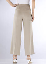 Enkellange, wijde broek BEIGE