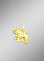 Olifant-kettinghanger met diamant 