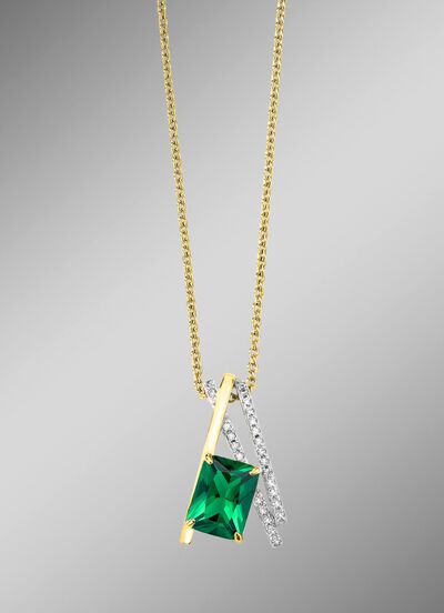 Vergulde hanger met ankerketting 